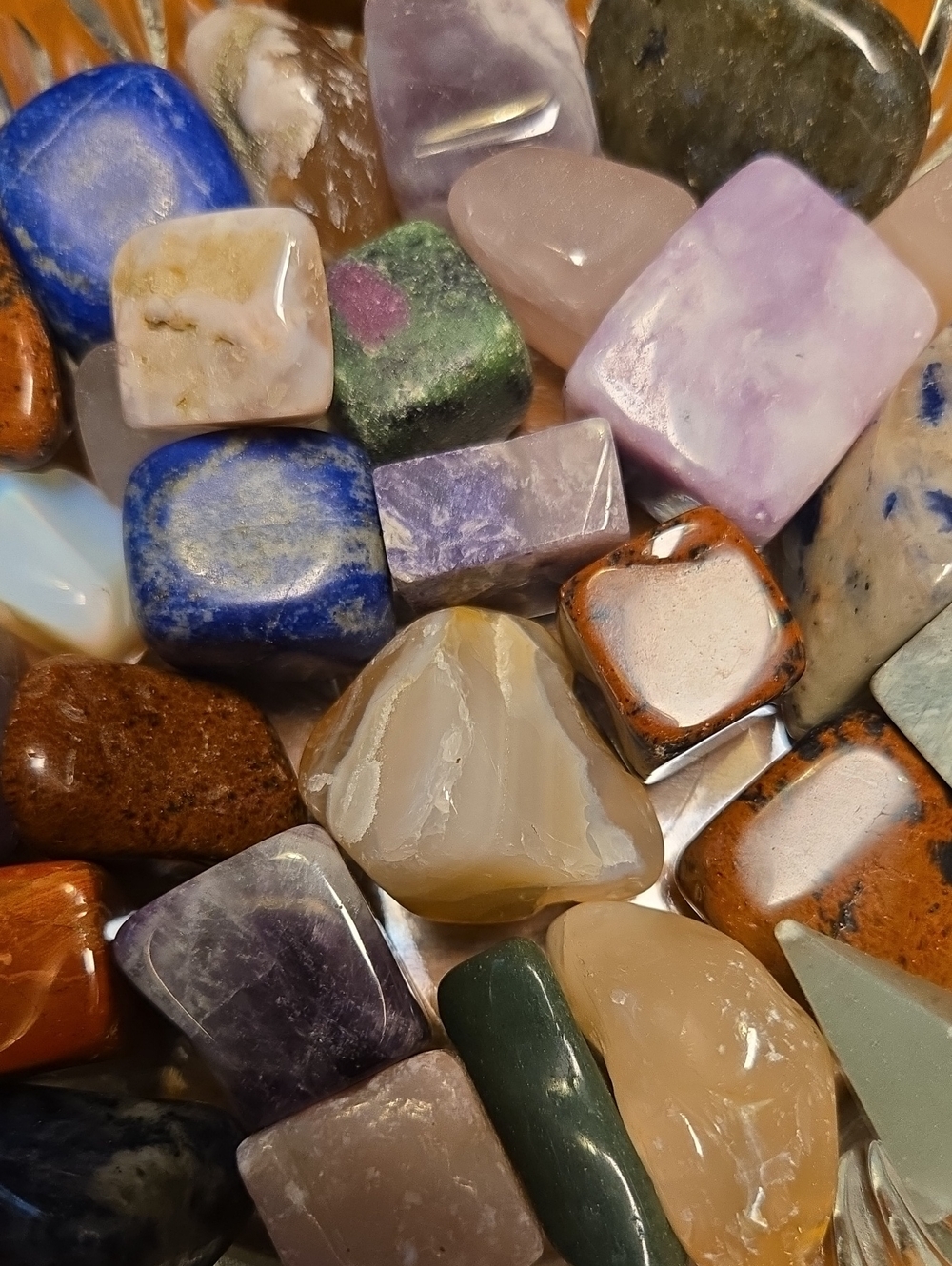 Polished Multicolor Gemstone Accent Stones